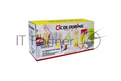 Картридж лазерный Colouring CG-Q6002A/707 желтый (2000 стр.) для HP CLJ 1600/2600n/2600dn/2600dtn/2605DN/2605DTN/CM1015MFP/CM1017MFP Canon Laser Shot LBP5000/5100