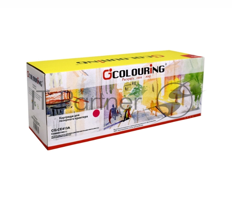 Картридж лазерный Colouring CG-CE413A (№305A) Magenta (2600 стр.) для HP Color LJ Pro M351/Pro MFP M475dn/M451dn/M451nw