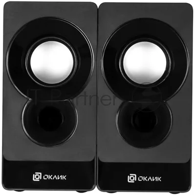 Акустическая система Oklick OK-165 2.0 черный 6Вт