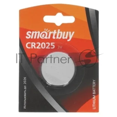 Батарейка Smartbuy CR2025/1B (12/720) (SBBL-2025-1B) (1 шт. в уп-ке)
