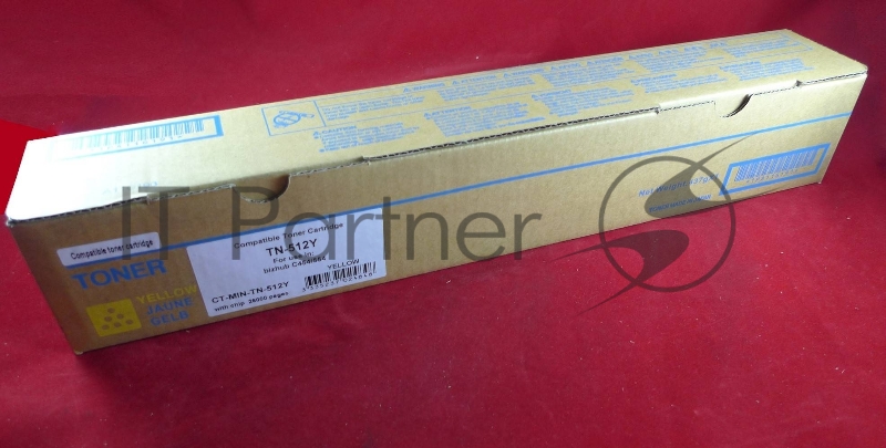Тонер Konica-Minolta bizhub C454/554 желтый TN-512Y (туба, 510г) JPN