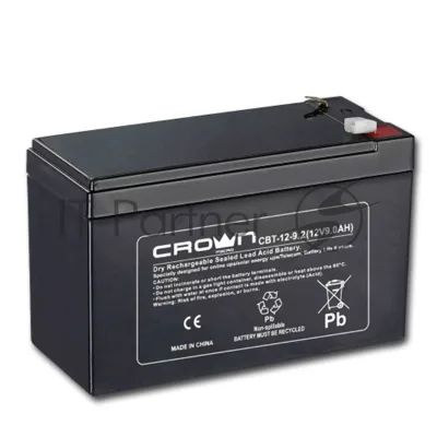 Батарея для ИБП CROWN CBT-12-9.2 (12V 9.2Ah) F2 срок службы 5 лет