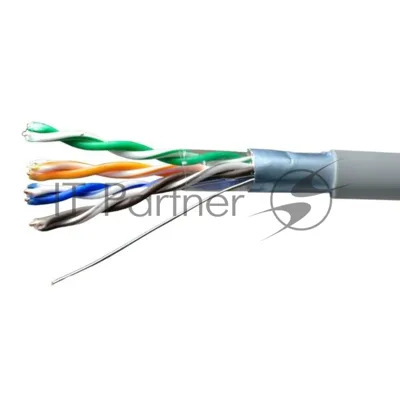 Кабель витая пара F/UTP cat.5e 4х2х24AWG solid CU PVC Standard сер. (м) SUPRLAN