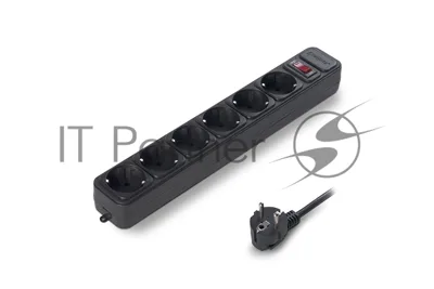 Сетевой фильтр ExeGate EX119391RUS SP-6-1.8B (6 розеток, 1.8 м, евровилка, черный)