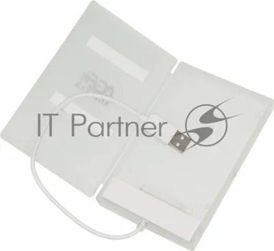 Контейнер для HDD AgeStar Внешний корпус 2.5" SATA HDD/SSD AgeStar SUBCP1 (WHITE) USB 2.0, пластик, белый, безвинтовая конструкция