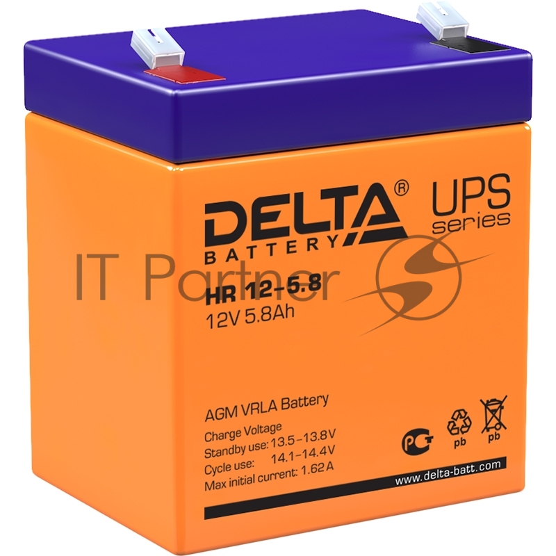 Батарея для ИБП Delta HR 12-5.8 (12V, 5.8Ah)
