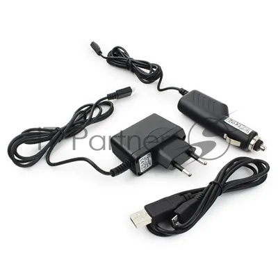 Набор зарядных устройств Gembird с Micro-USB разъемом MP3A-CAR-KIT1 110/220V-5V и 12VDC-5V черный