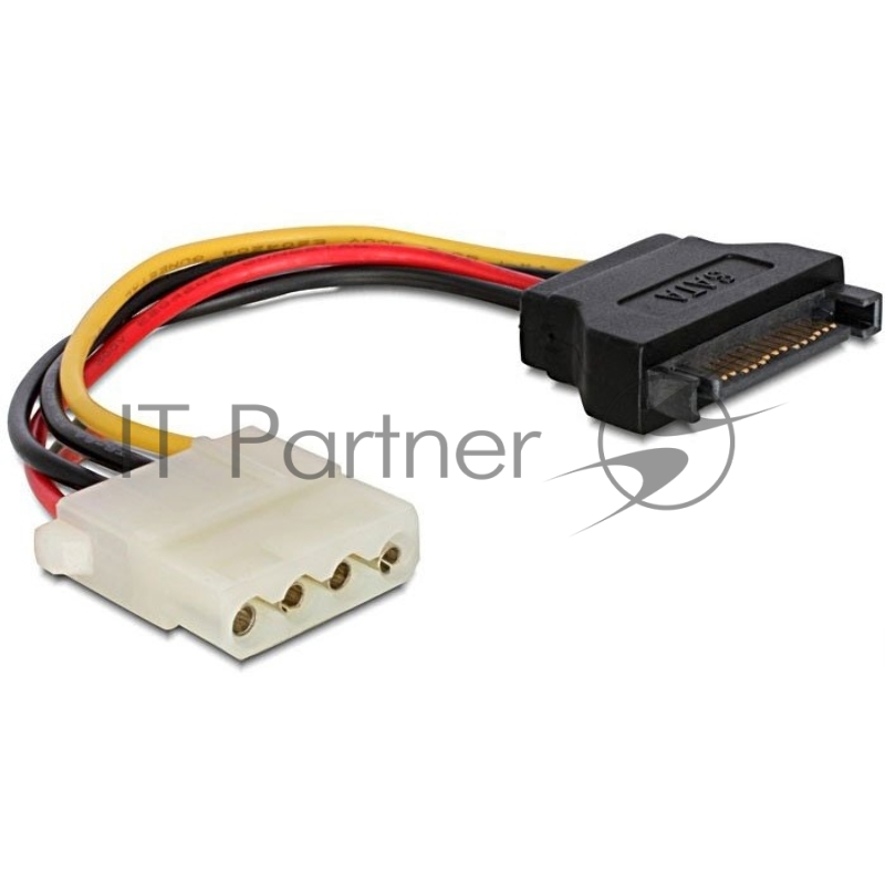 Кабель питания SATA Cablexpert CC-SATA-PS-M, 15 см, sata 15pin/molex 4pin, пакет