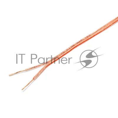 Акустический кабель Cablexpert CC-TC2x0,75-100M, прозрачный, 100 м, на катушке