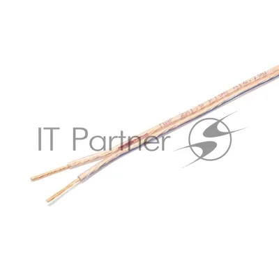 Акустический кабель Cablexpert CC-TC2x1,5-100M, прозрачный, 100 м, на катушке