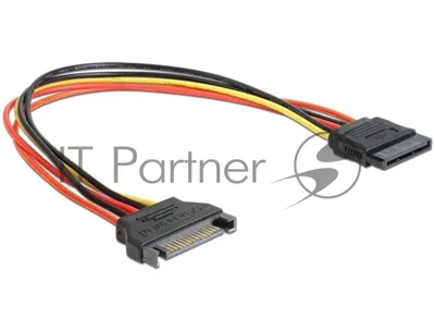 Удлинитель кабеля питания SATA Cablexpert CC-SATAMF-01, 15pin(M)/15pin(F), 30 см