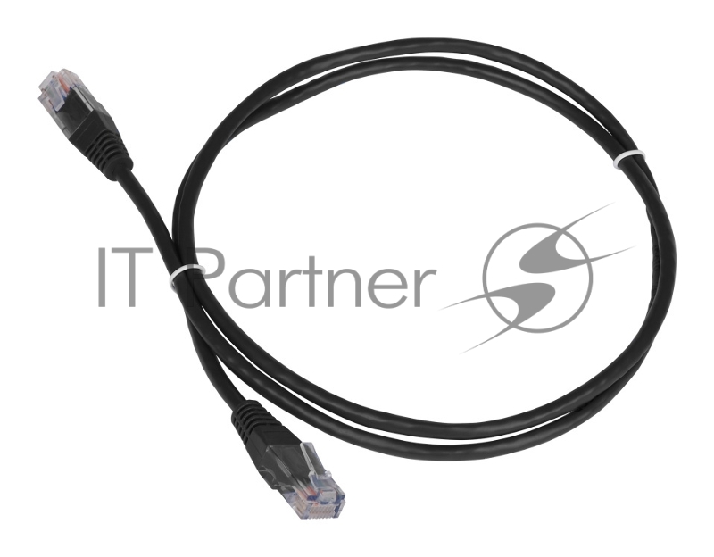Патч-корд Lanmaster TWT UTP кат.5e, с заливными колпачками, 0.3 м, черный