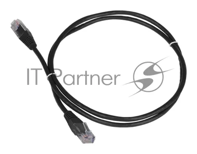 Патч-корд Lanmaster TWT UTP кат.5e, с заливными колпачками, 0.3 м, черный