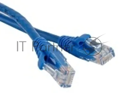 Патч-корд LANMASTER TWT UTP cat.5e, с заливными колпачками, 0.3 м, синий
