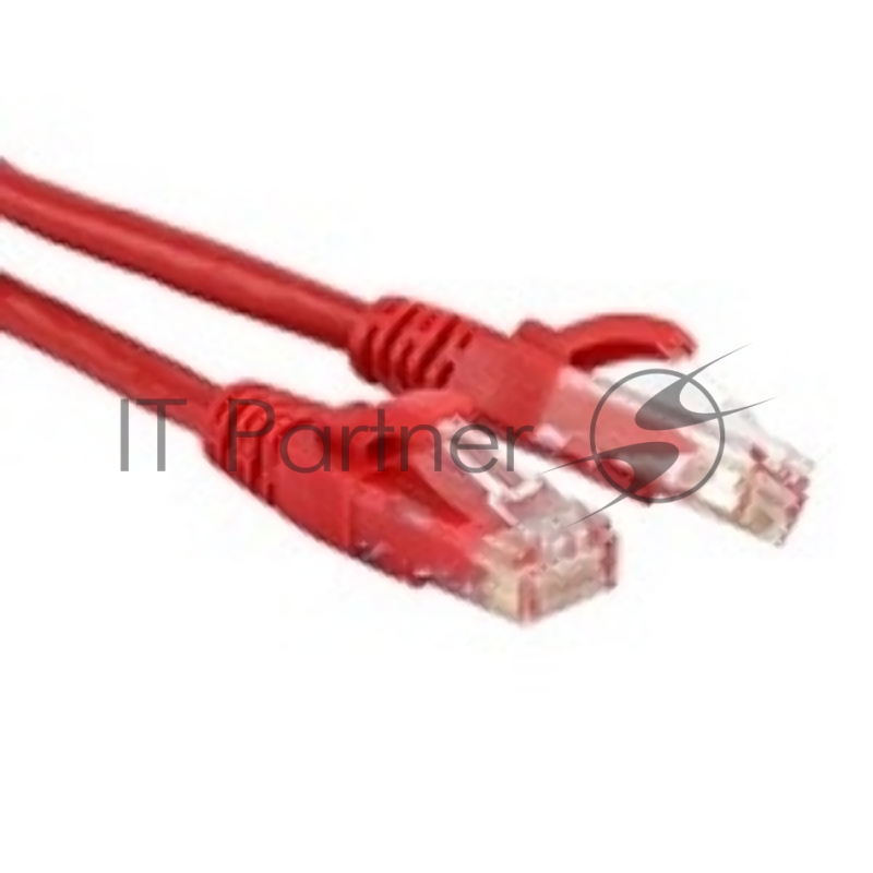 Патч-корд LANMASTER TWT UTP cat.5e, с заливными колпачками, 0.3 м, красный