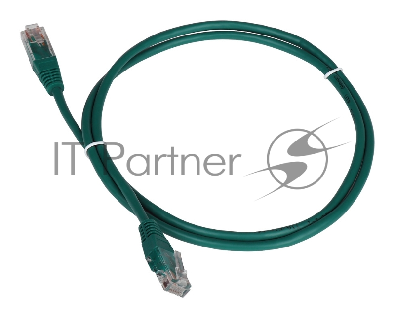 Патч-корд LANMASTER TWT UTP cat.5e, с заливными колпачками, 0.3 м, зеленый