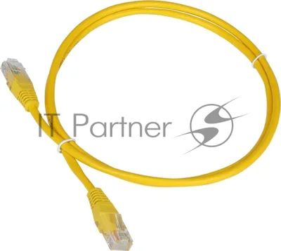Патч-корд LANMASTER TWT UTP cat.5e, с заливными колпачками, 1.0 м, желтый