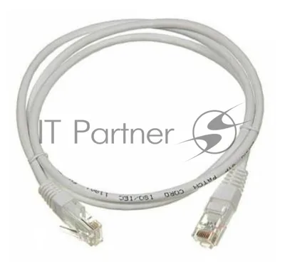 Патч-корд LANMASTER TWT UTP cat.5e, с заливными колпачками, 2.0 м, серый