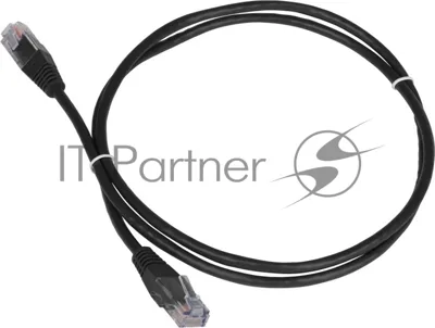 Патч-корд LANMASTER TWT UTP cat.5e, с заливными колпачками, 3.0 м, черный
