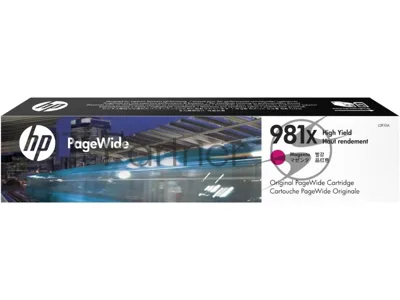 Картридж струйный HP 981X пурпурный увеличенной емкости для HP Color PageWide Ent Flow MFP 586, 566 10 000 стр.