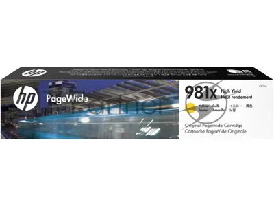 Картридж струйный HP 981X желтый увеличенной емкости для HP Color PageWide Ent Flow MFP 586, 566 10 000 стр.