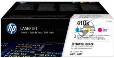 Картридж лазерный комплект HP 410X (CF252XM) голубой/пурпурный/желтый для HP Color LaserJet Pro M377/M452