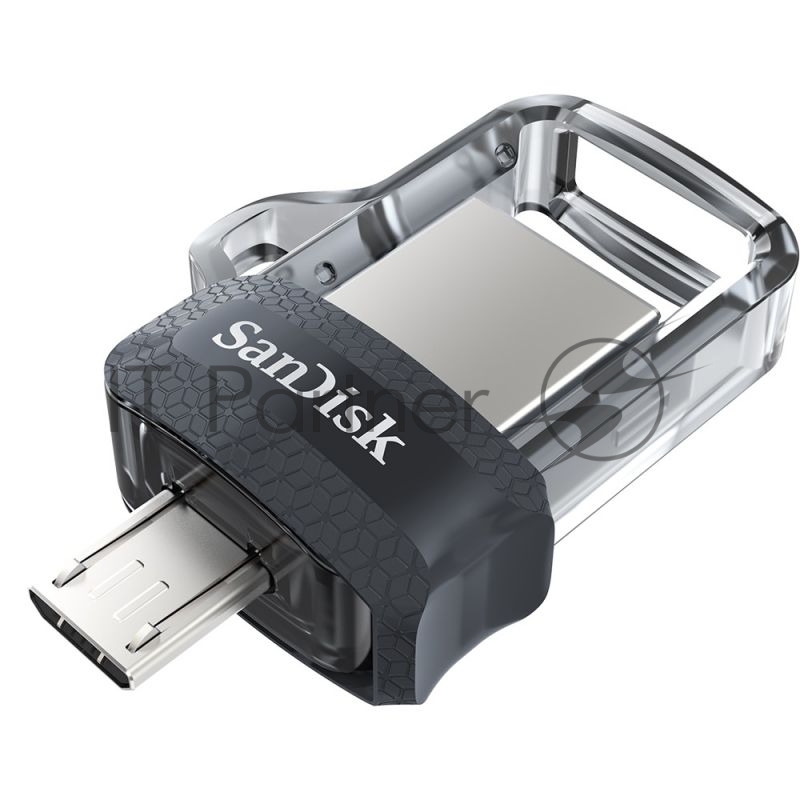 Флешка USB 64 Gb SanDisk Ultra Android Dual OTG, m3.0/USB 3.0, черный