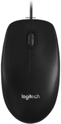 Мышь проводная Logitech M100/100R DARK/GREY (темно-серая/черная), 1000 dpi, USB, кнопки - 3