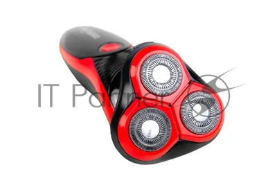 Бритва электрическая Centek CT-2168 (красный) ротор 3D, влажное бритье, 3 плав.головки, 2-ные лезвия, до 50 мин раб