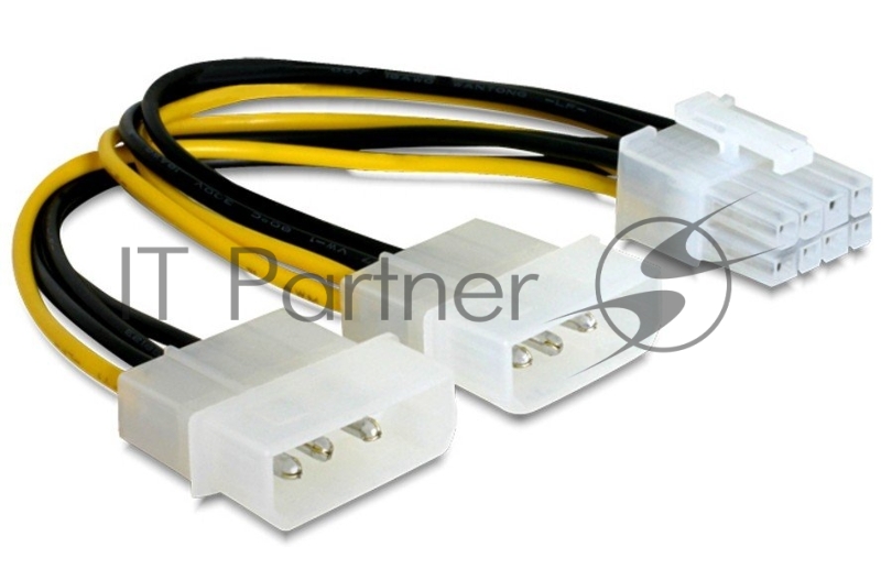 Разветвитель питания Gembird CC-PSU-81, 2хMolex->PCI-Express 8pin, для подключения в/к PCI-Е (8pin) к б/п ATX