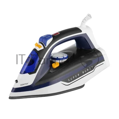 Утюг Centek CT-2350 синий, 2600 Вт, 45 г/мин, удар 145 г/мин, 350 мл
