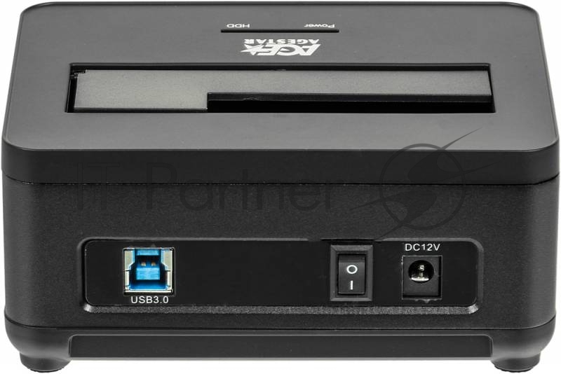 Докстанция 2,5"/3,5" SATAIII AgeStar 3UBT7 USB 3.0, пластик+алюминий, черная