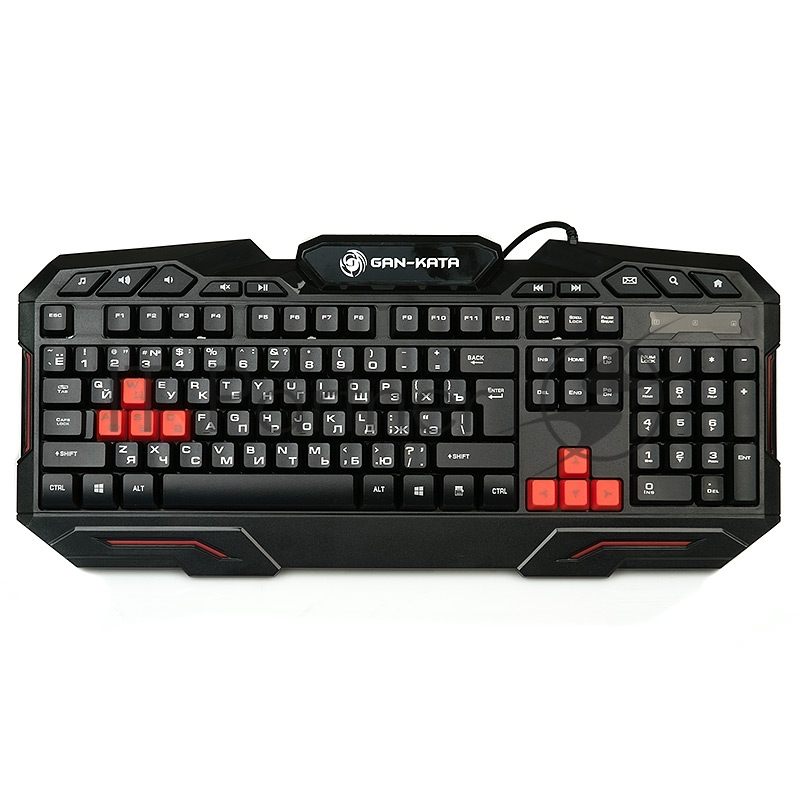 Клавиатура проводная Dialog Gan-Kata KGK-11U черный USB, игровая