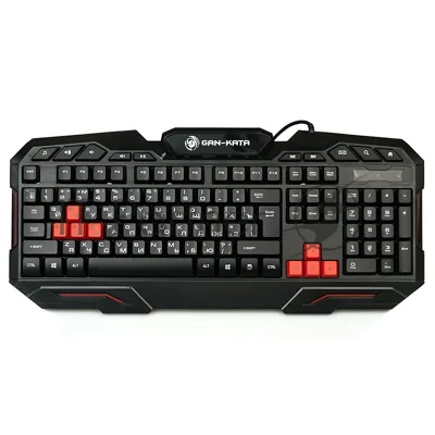 Клавиатура проводная Dialog Gan-Kata KGK-11U черный USB, игровая
