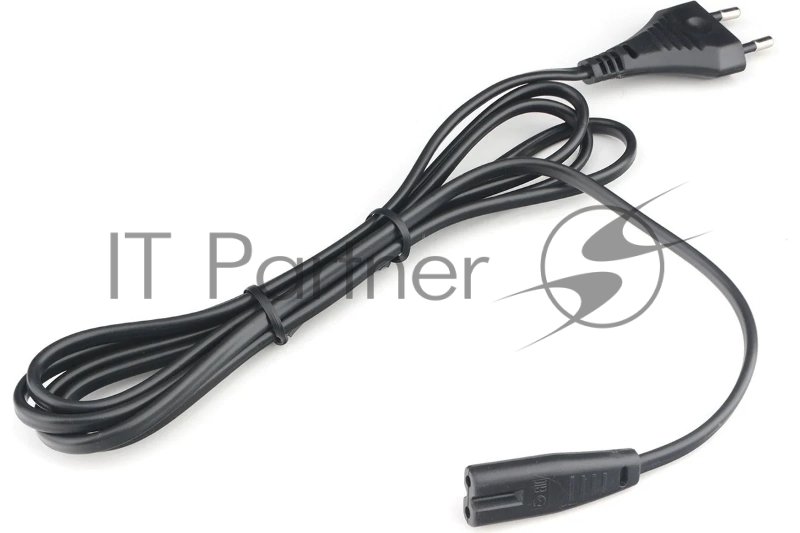 Шнур PowerCube ШВВП-АП 2*0,75 S52C7-250-2,5-1,8, черный, 1,8 м, S52 - C7, 2-pin