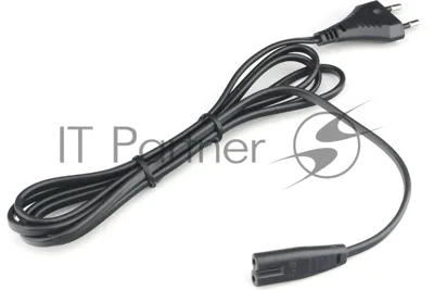 Шнур PowerCube ШВВП-АП 2*0,75 S52C7-250-2,5-1,8, черный, 1,8 м, S52 - C7, 2-pin