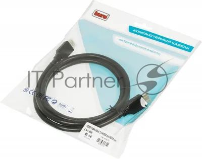 Кабель аудио-видео Buro HDMI (m)/HDMI (m) 1.5м. позолоченные контакты черный HDMI 2.0 BHP