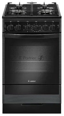 Плита газовая Gefest ПГ 5500-02 0115 черный, конфорок 4 шт, духовка 52 л, 50 см x 85 см x 58.5 см