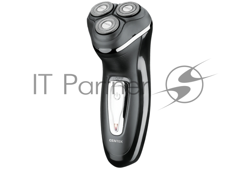 Электробритва Centek CT-2166 (хром/черный) ротор, АККУМУЛЯТОР + РАБОТА ОТ СЕТИ,триммер