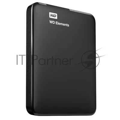 Внешний HDD 2.5" Western Digital Elements Portable, 2TB, USB 3.2 Gen 1 Type-A, 5400 rpm, черный