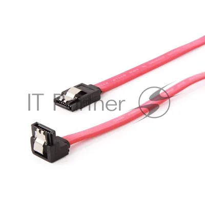 Кабель интерфейсный SATA Cablexpert CC-SATAM-DATA90, 50 см, угловой разъем, 7pin/7pin, защелка, пакет
