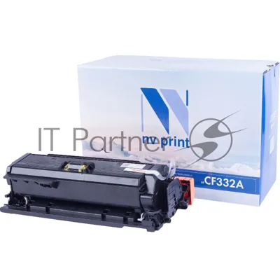 Картридж NVPrint совместимый HP CF332A желтый для LaserJet Color M651dn/M651n/M651xh (15000k)