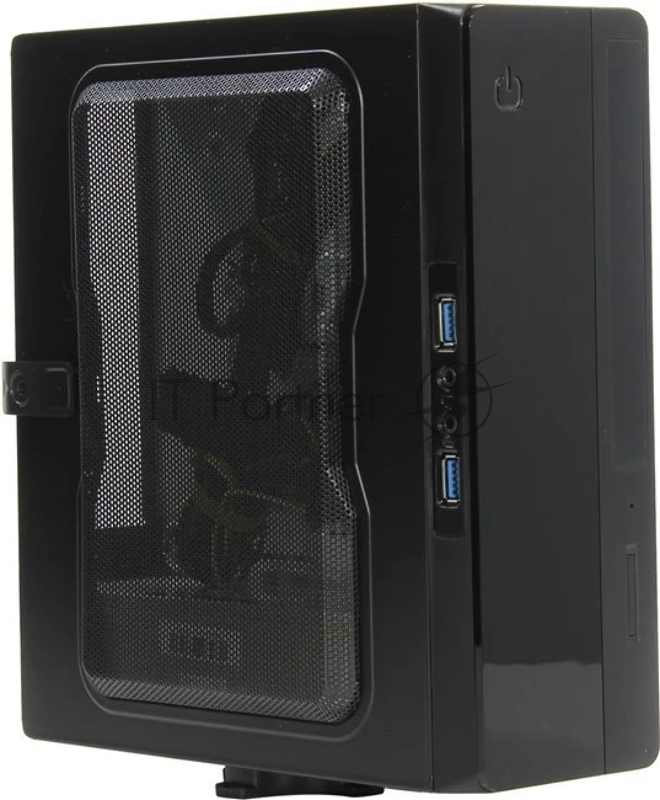 Компьютерный корпус Powerman EQ101BK slim ATX 200W Black 6117857 (8см Fan, 2* USB 3.0, Audio, PM-200ATX-PRO APFC)