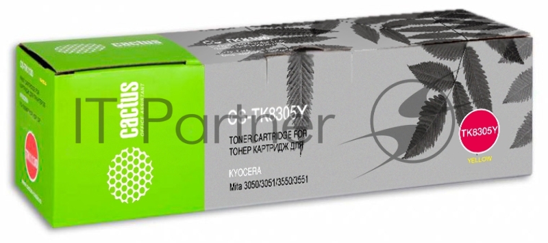 Картридж лазерный Cactus CS-TK8305Y желтый (15000 стр.) для Kyocera Mita 3050/3051/3550/3551