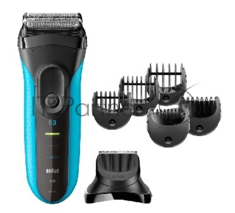 Электробритва сетчатая Braun 3010BT синий/черный