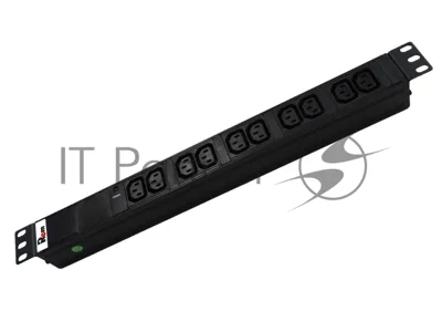 Аксессуар ЦМО Блок розеток Rem-10 без шнура с инд., 10 IEC 60320 C13, вход IEC 60320 C14, 10A, алюм., 19" (R-10-10C13-I-440-Z)