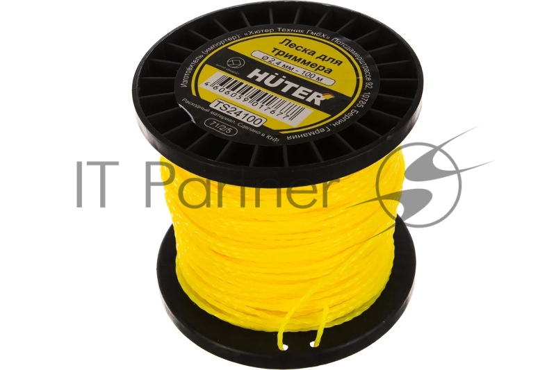 Леска для садовых триммеров Huter TS24100 d=2.4мм L=100м для Huter GGT-800S(T)/1000S(T)/1300S(T)/1500S(T) (71/2/5)