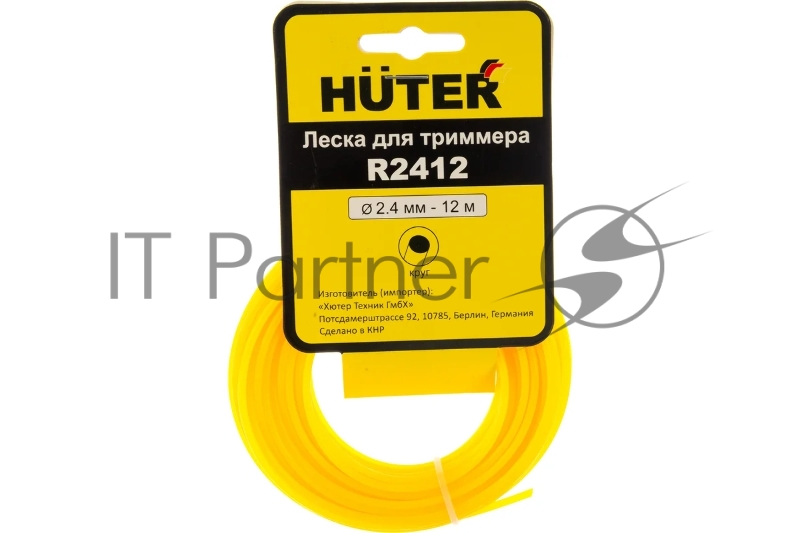 Леска для садовых триммеров Huter R2412 d=2.4мм L=12м для Huter GGT-800S(T), GGT-1000S(T), GGT-1300S(T), GGT-1500S(T) (71/2/11)