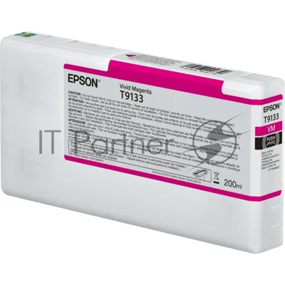 Картридж Epson T9133 (C13T913300) пурпурный (200 мл) для SureColor SC-P5000, SC-P5000V