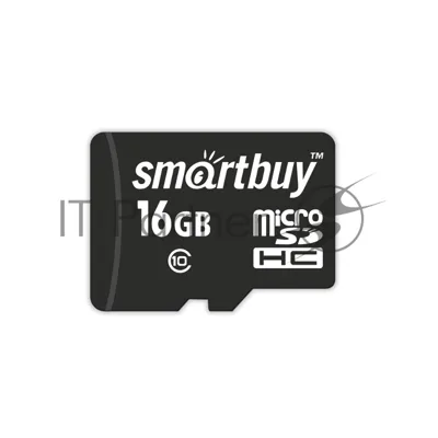 Флеш карта SDmicro Card 16Gb Smartbuy Сlass 10 (без адаптеров)